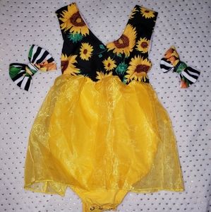 Sunflower Dress w/ Piggies 12-18